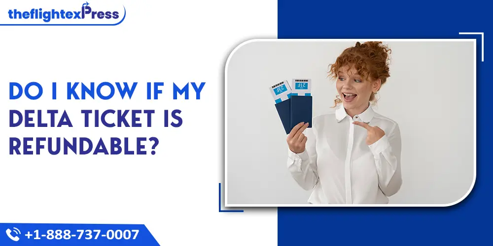 Do I know if my Delta ticket is Refundable? | TheflightexPress